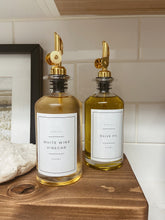 Load image into Gallery viewer, Oil and Vinegar Dispenser with Gold Pour Spout