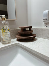 Load image into Gallery viewer, Round Decorative Wood Riser Tray