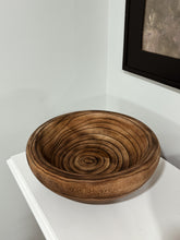 Load image into Gallery viewer, Round Carved Solid Wood Bowl