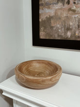 Load image into Gallery viewer, Round Carved Solid Wood Bowl