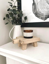 Load image into Gallery viewer, Weathered Oak Mini Display Stool