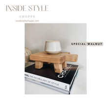 Load image into Gallery viewer, Dark Walnut Mini Display Stool