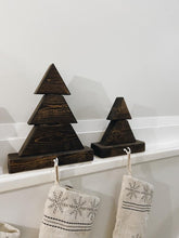 Load image into Gallery viewer, Dark Walnut Rustic Stocking Holder