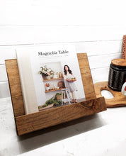 Load image into Gallery viewer, Wooden Cookbook Stand