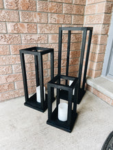 Load image into Gallery viewer, Set of 3 Wooden Lanterns