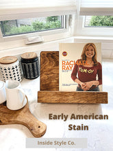 Load image into Gallery viewer, Wooden Cookbook Stand