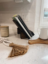 Load image into Gallery viewer, Wooden Cookbook Stand