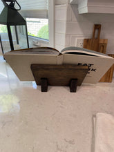 Load image into Gallery viewer, Weathered Oak Cookbook Stand