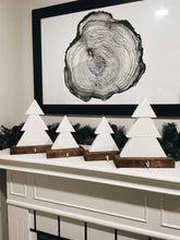 Load image into Gallery viewer, White and Dark Walnut Stocking Holder