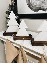Load image into Gallery viewer, White & Dark Walnut Stocking Holder