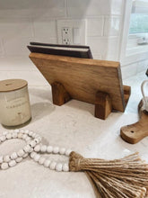 Load image into Gallery viewer, Wooden Cookbook Stand