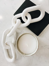 Load image into Gallery viewer, Black or White Decorative Wood Link Chain