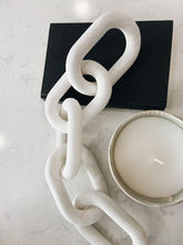 Load image into Gallery viewer, Black or White Decorative Wood Link Chain