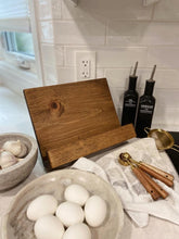 Load image into Gallery viewer, Wooden Cookbook Stand