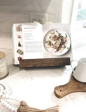 Load image into Gallery viewer, Wooden Cookbook Stand