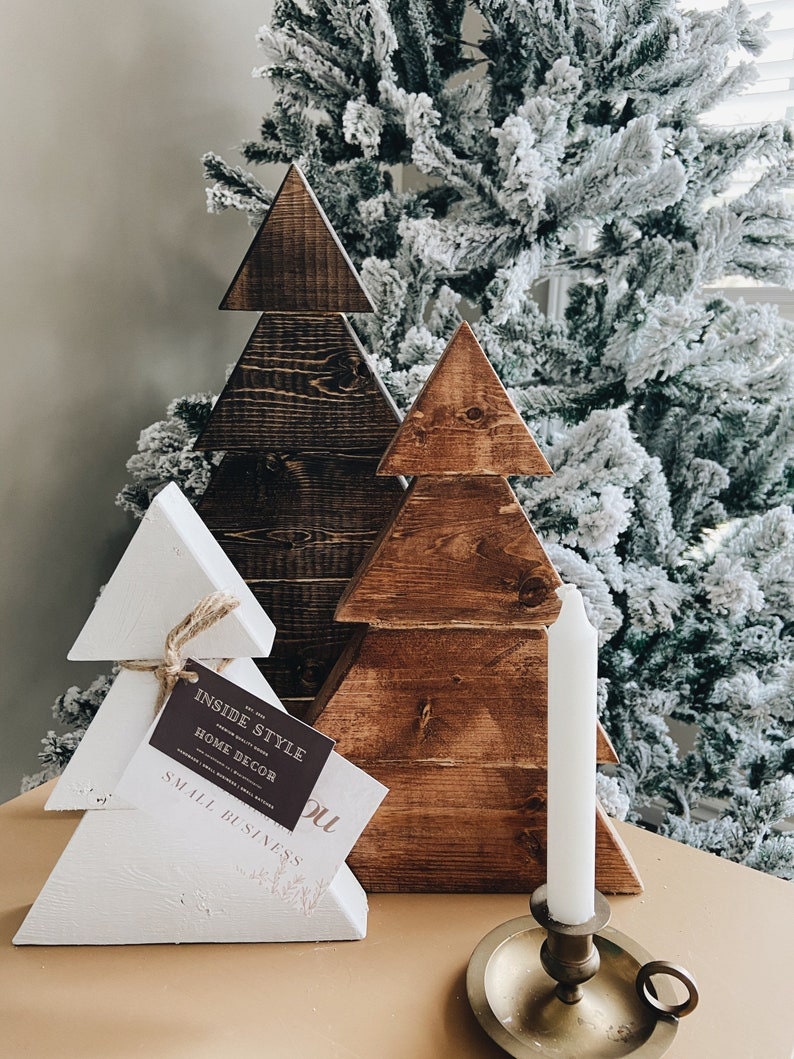 Rustic Wooden Christmas Trees
